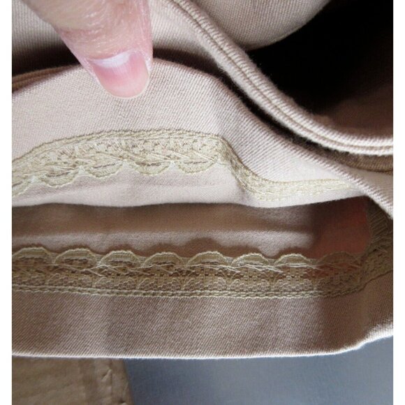 J McLaughlin Jeans 0 Straight Knit Stretch Pants Preppy Career - Picture 9 of 10